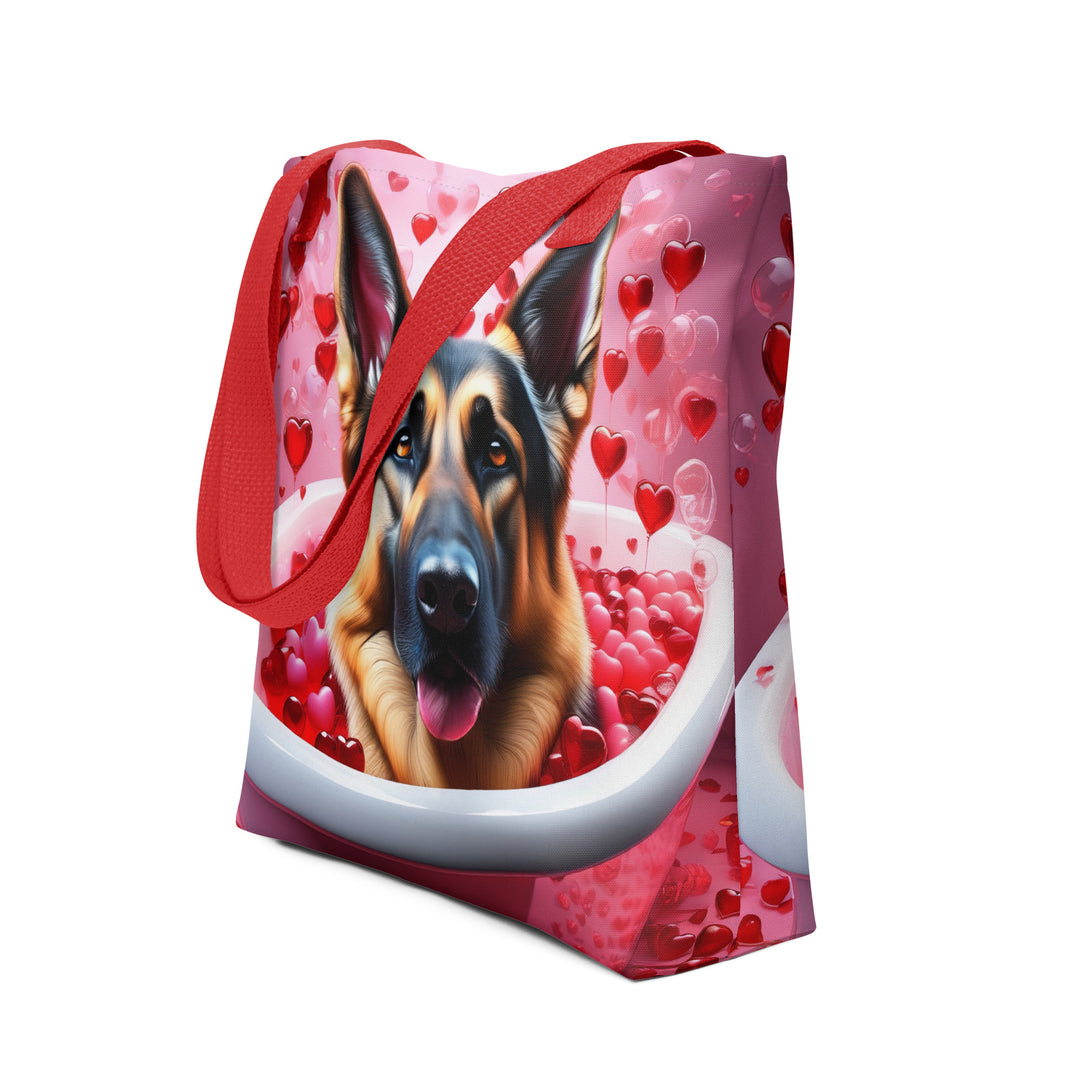 Tote bag-German Shepherd Romantic V3