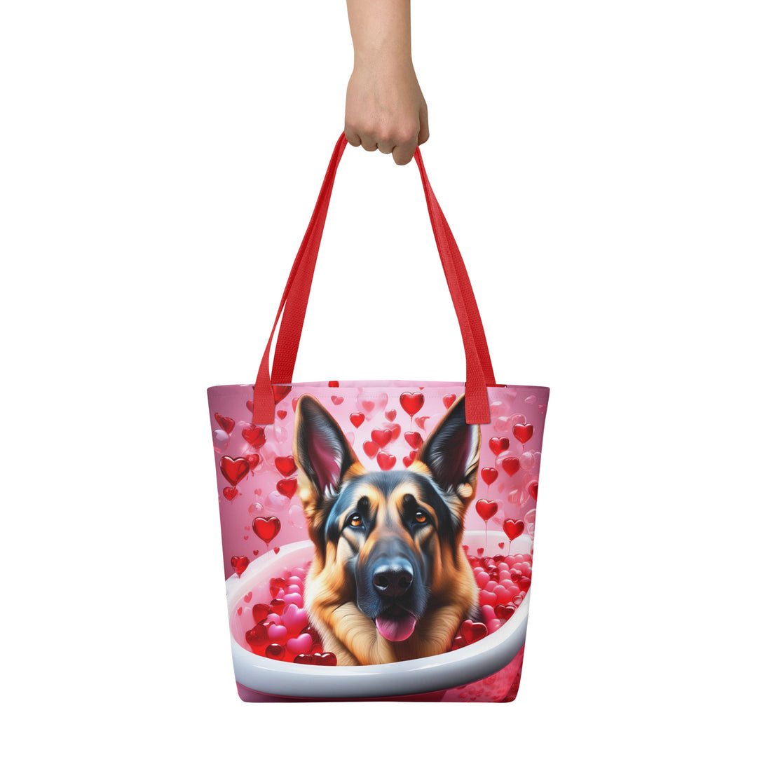 Tote bag-German Shepherd Romantic V3