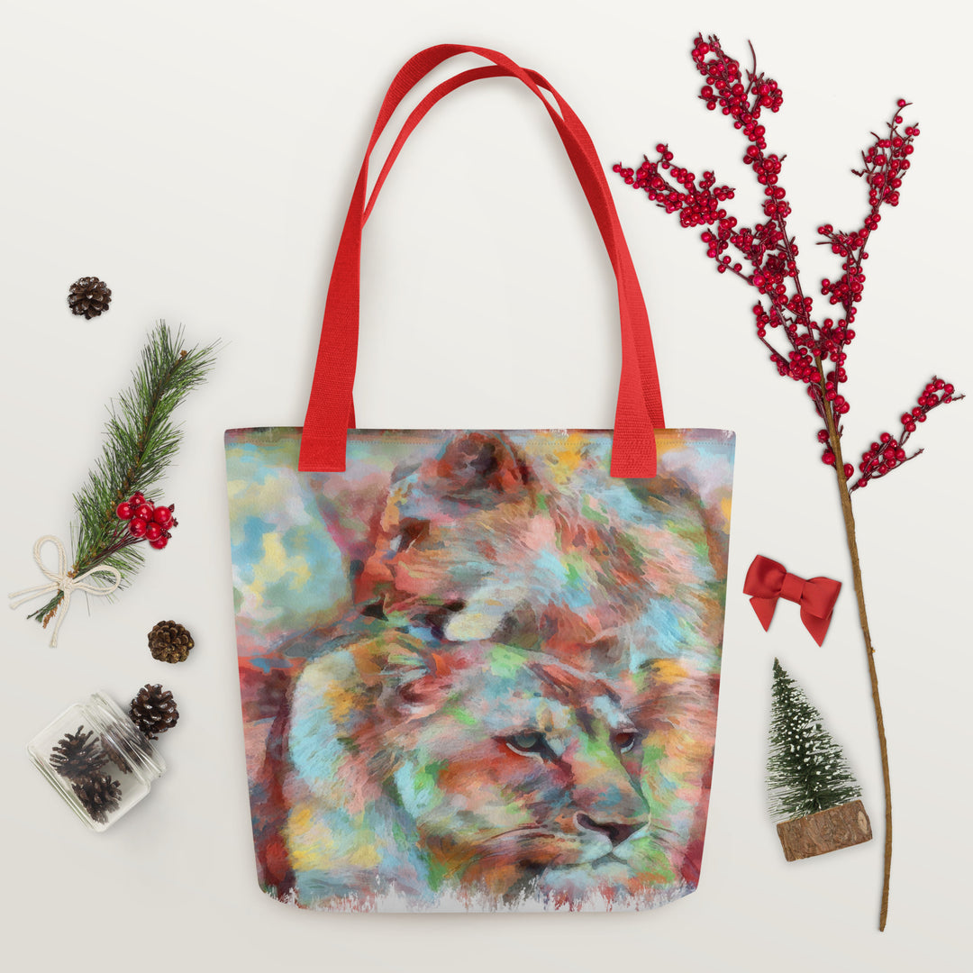 Tote bag - Lioness w cub