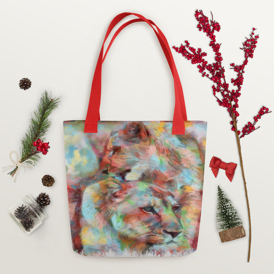 Tote bag - Lioness w cub
