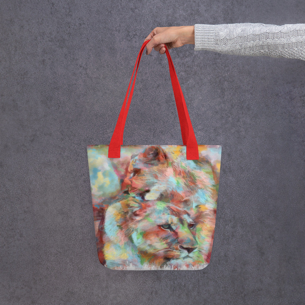 Tote bag - Lioness w cub