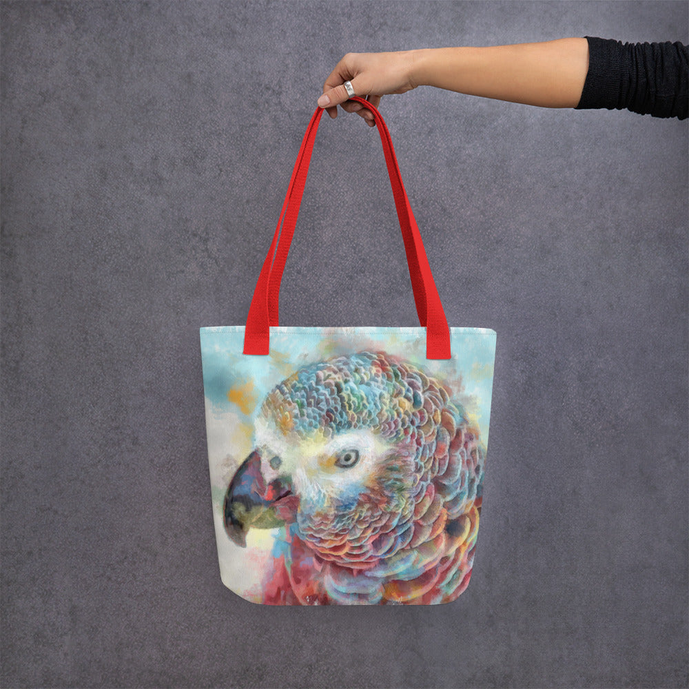 Tote bag - african grey parrot