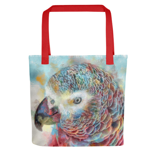 Tote bag - african grey parrot