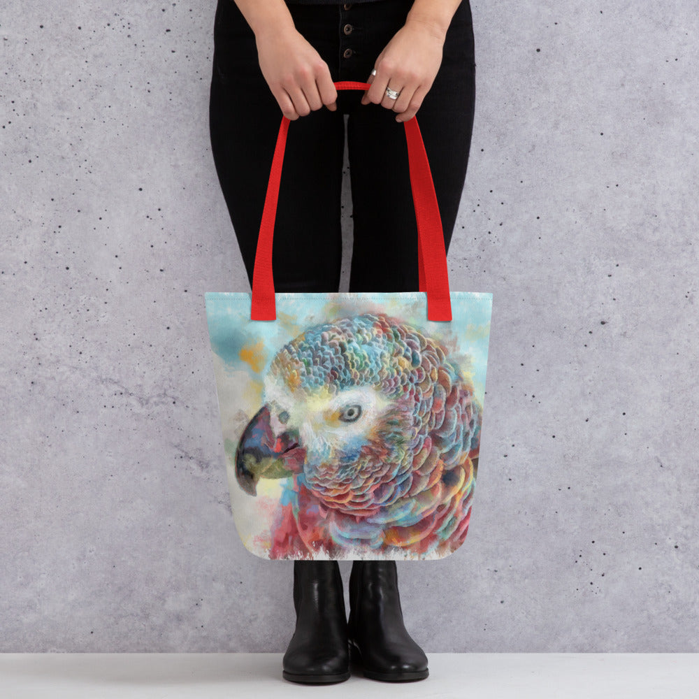 Tote bag - african grey parrot