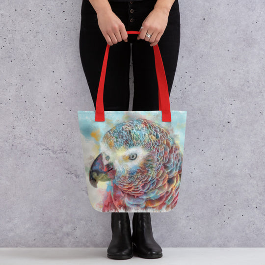 Tote bag - african grey parrot