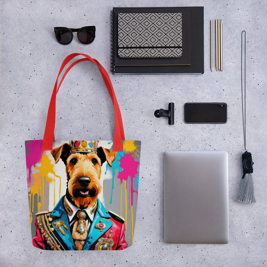 Tote bag-Airedale Terrier