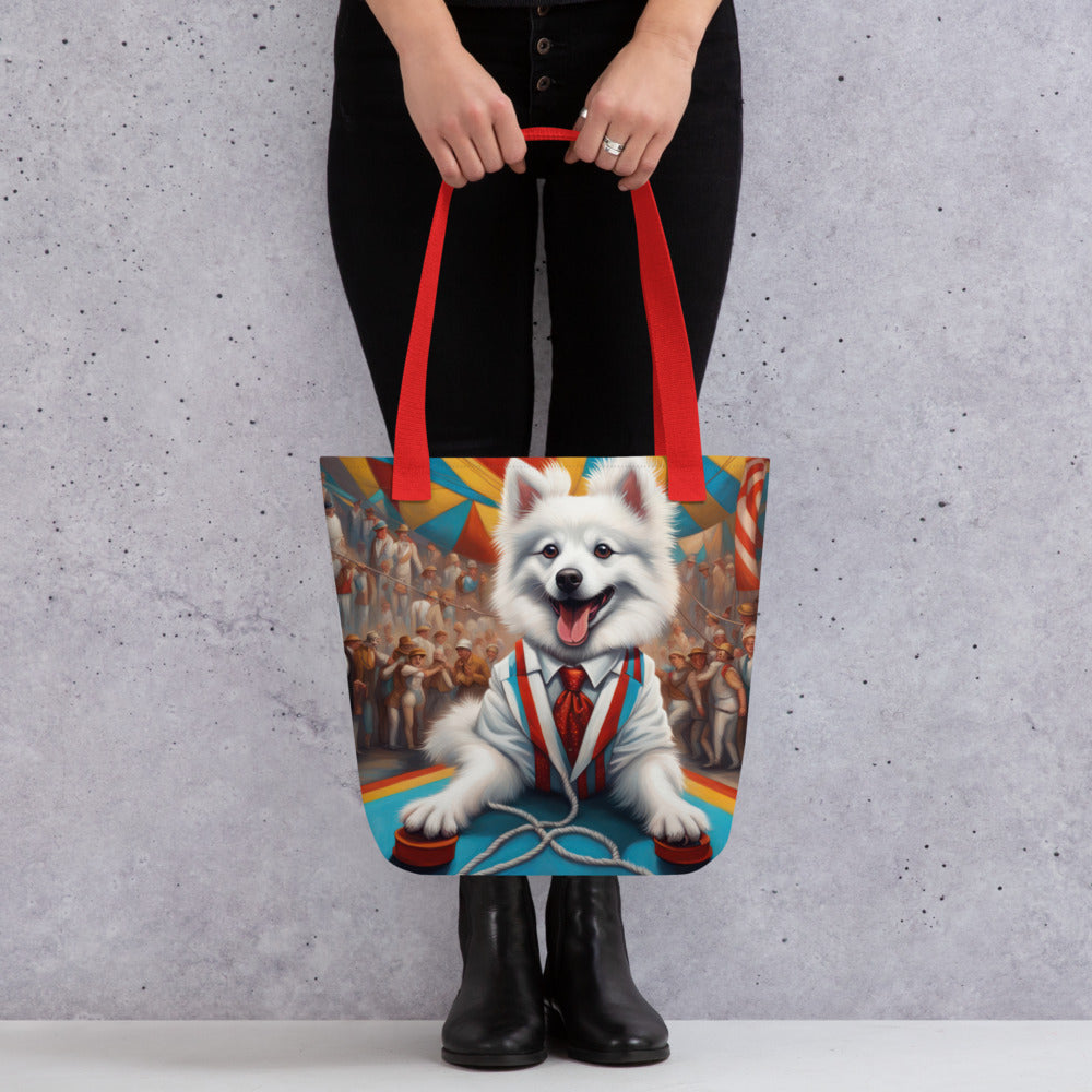 Tote bag-American Eskimo Dog V2