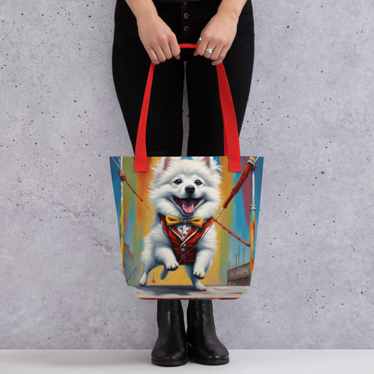 Tote bag-American Eskimo Dog