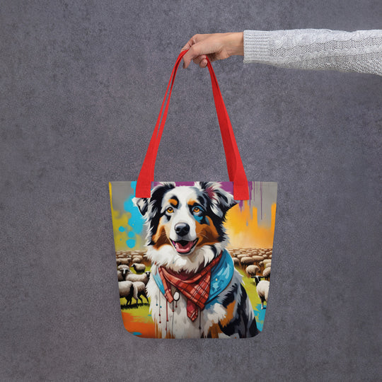 Tote bag-Australian Shepherd