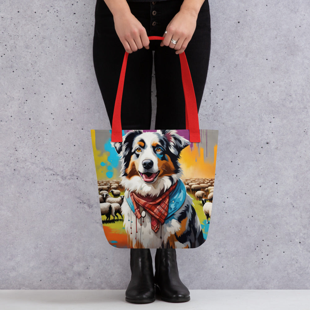 Tote bag-Australian Shepherd