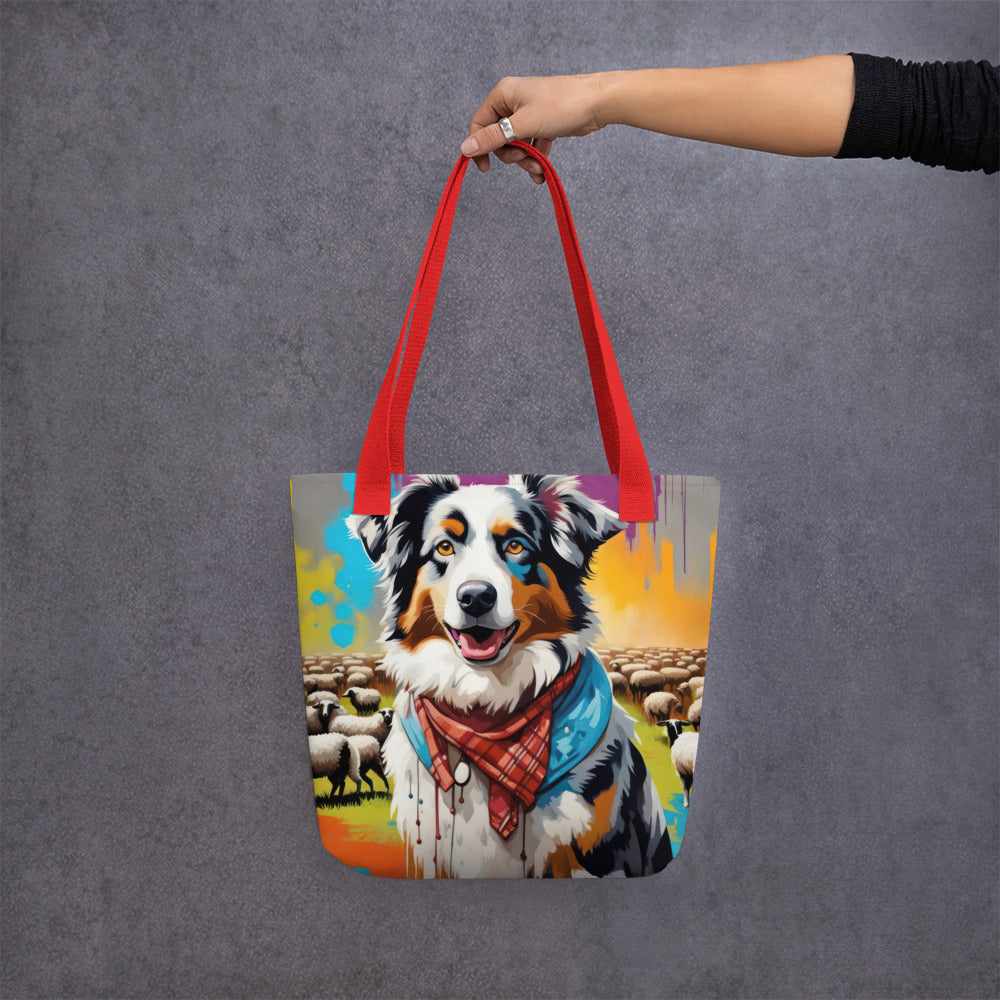 Tote bag-Australian Shepherd