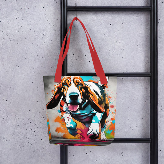 Tote bag-Basset Hound