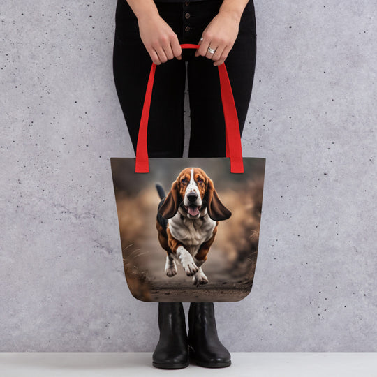 Tote bag-Basset Hound