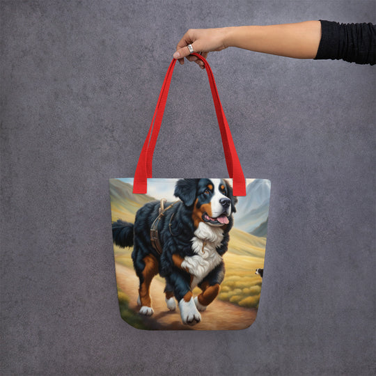 Tote bag-Bernese Mountain Dog