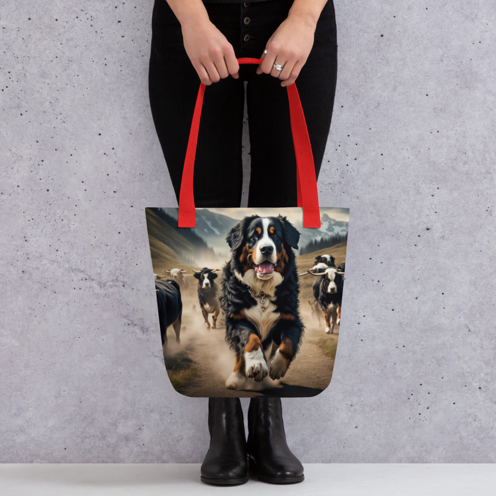 Tote bag-Bernese Mountain Dog V2