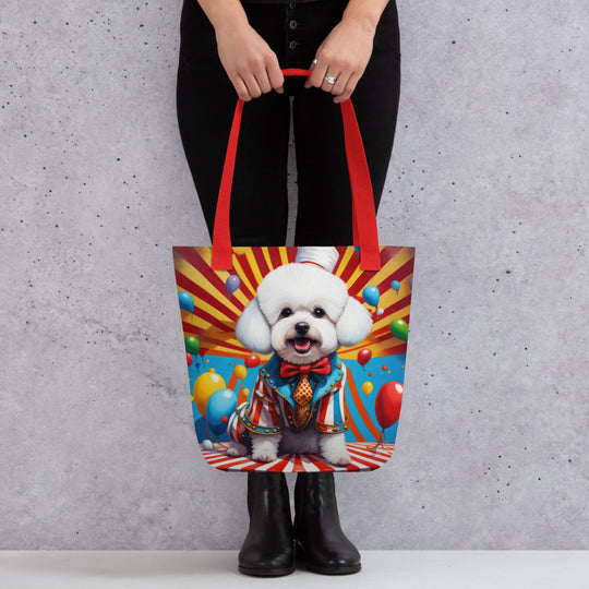 Tote bag-Bichon Frise Dog