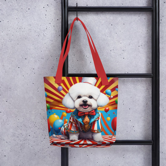 Tote bag-Bichon Frise Dog