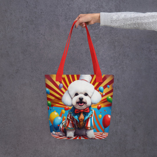 Tote bag-Bichon Frise Dog