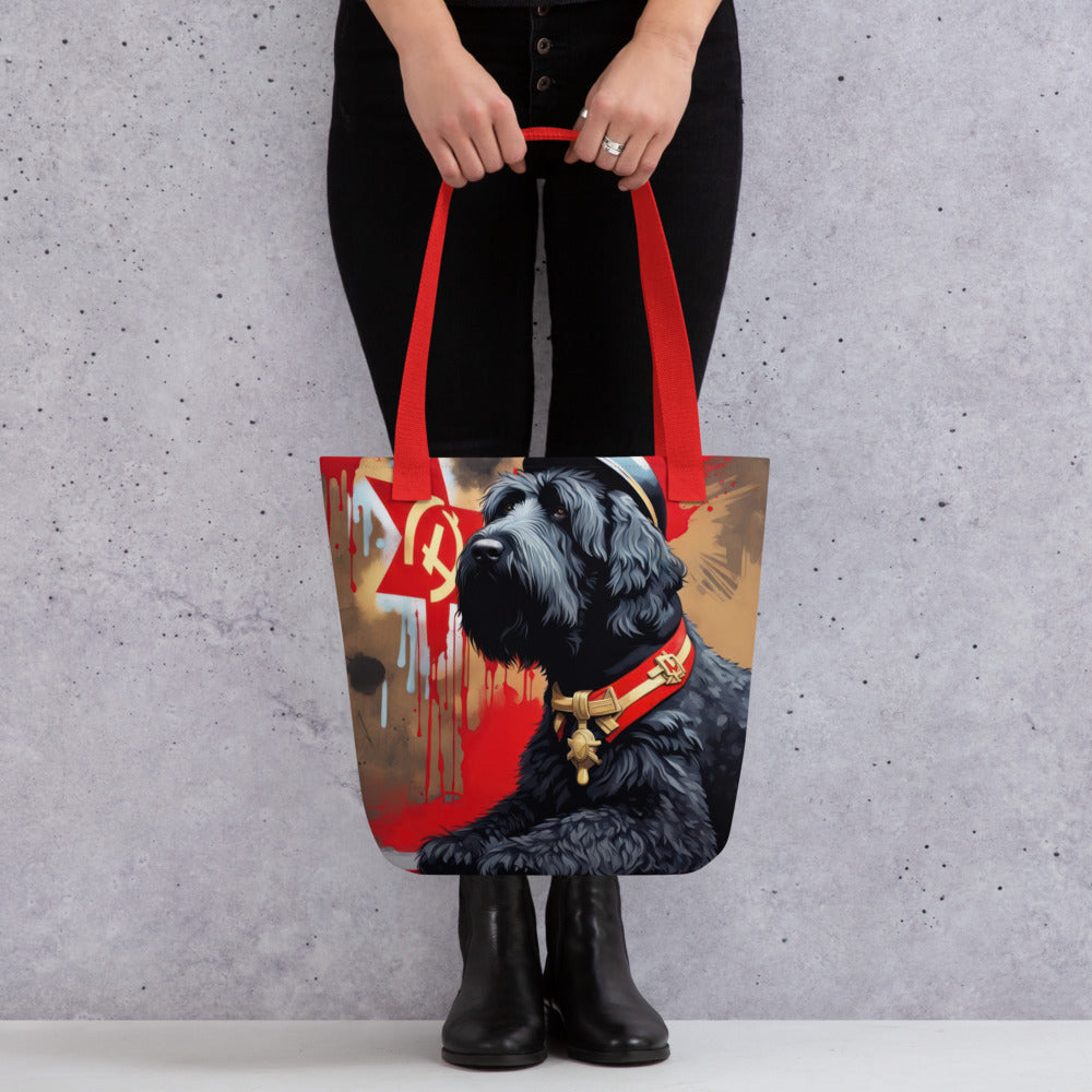 Tote bag-Black Russian Terrier V2