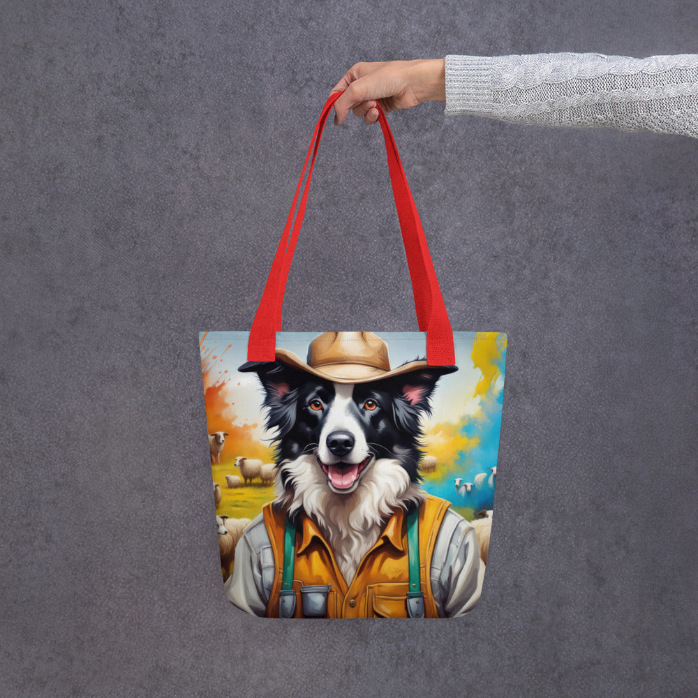 Tote bag-Border Collie