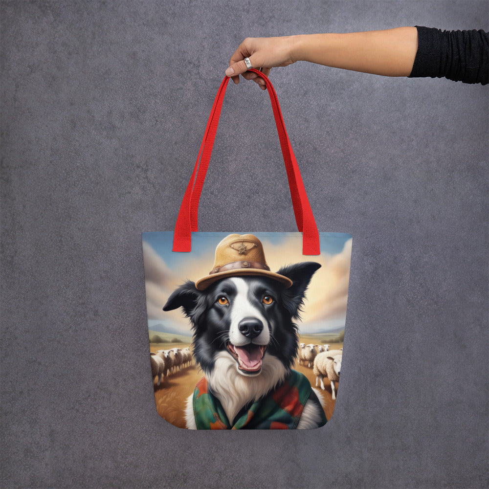 Tote bag-Border Collie V2