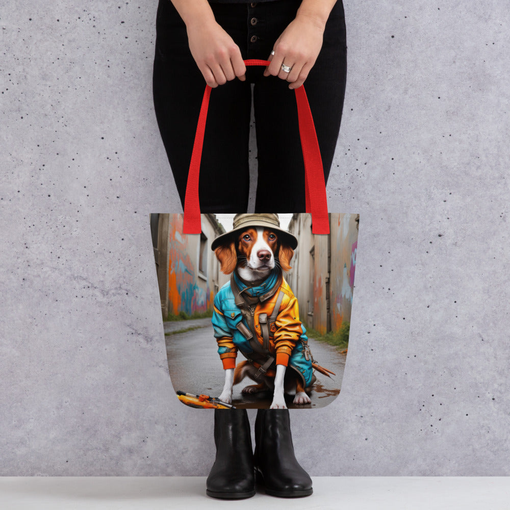 Tote bag-Brittany Dog V2