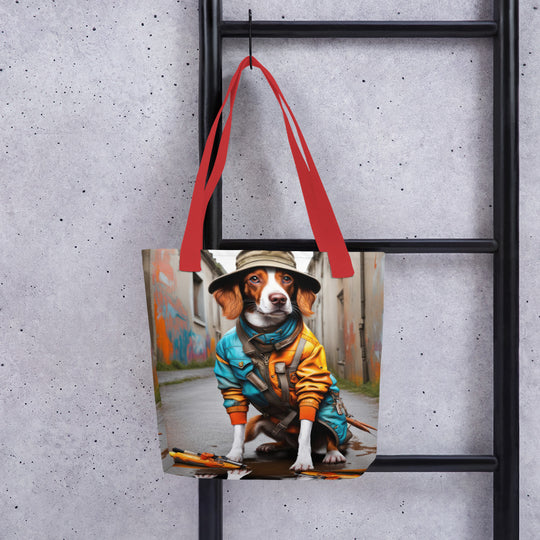 Tote bag-Brittany Dog V2