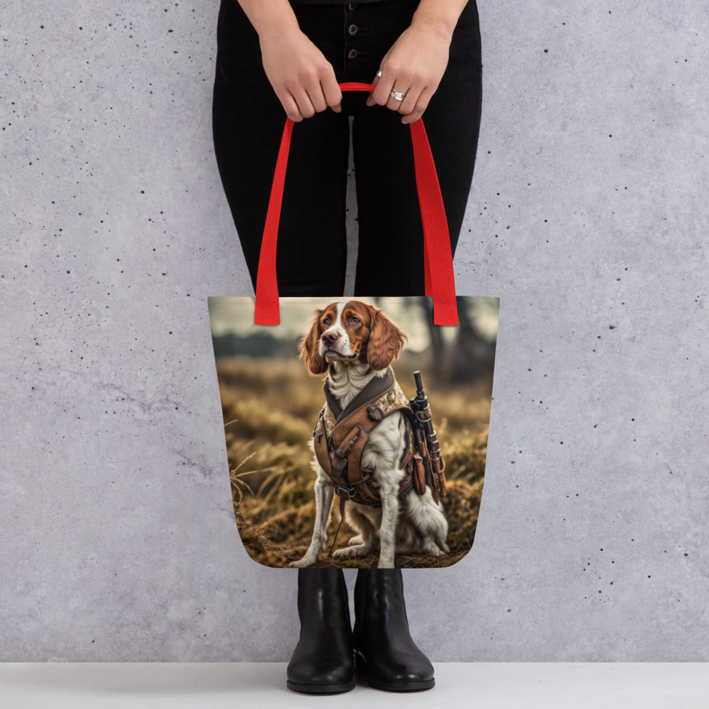 Tote bag-Brittany Dog V2