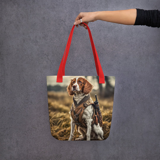 Tote bag-Brittany Dog V2