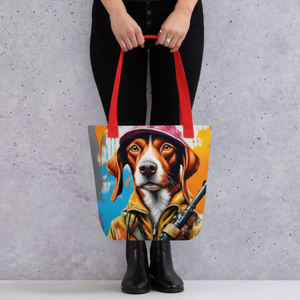 Tote bag-Brittany Dog V5