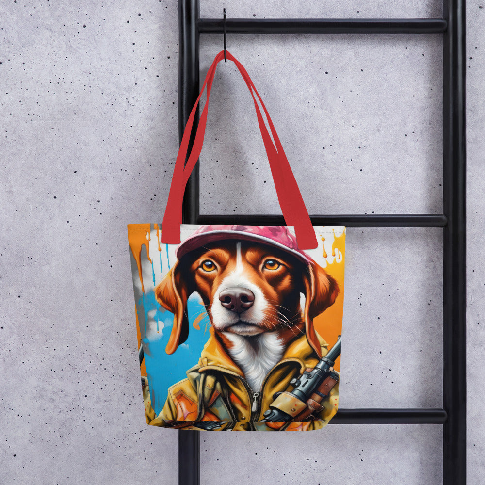 Tote bag-Brittany Dog V5