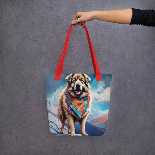 Tote bag-Caucasian Shepherd Dog