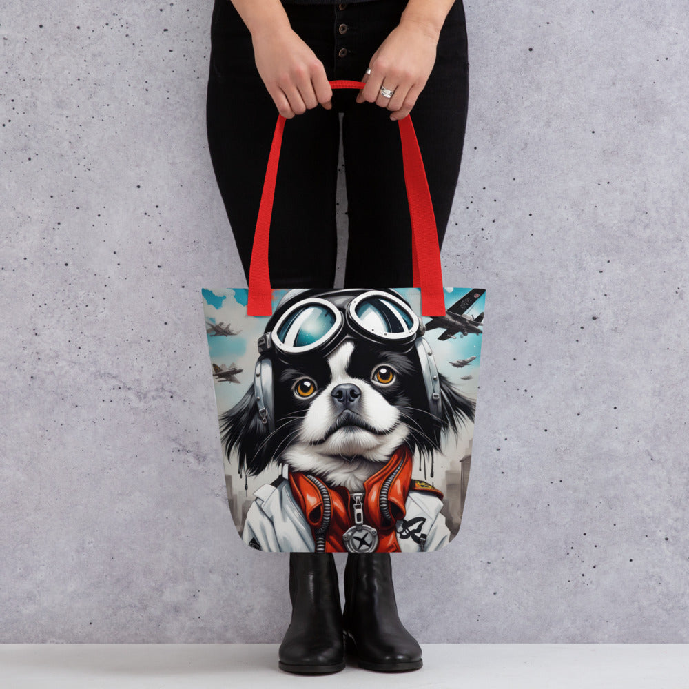 Tote bag-Japanese Chin V8