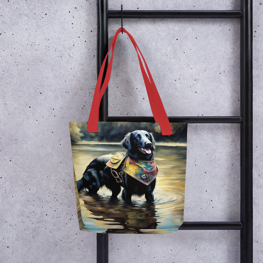 Tote bag-Flat-Coated Retriever V2