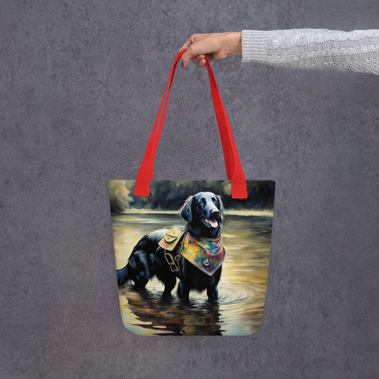 Tote bag-Flat-Coated Retriever V2