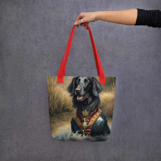 Tote bag-Flat-Coated Retriever V4