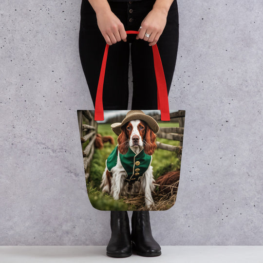 Tote bag-Irish Red and White Setter