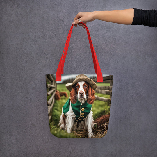 Tote bag-Irish Red and White Setter