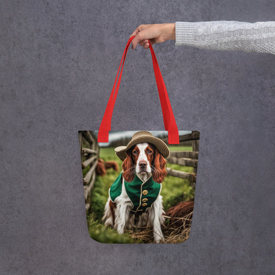 Tote bag-Irish Red and White Setter