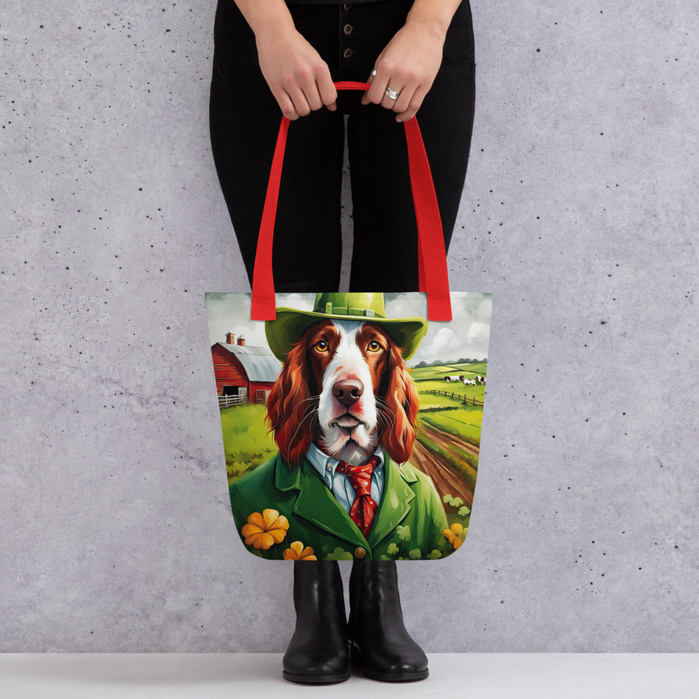 Tote bag-Irish Red and White Setter V2