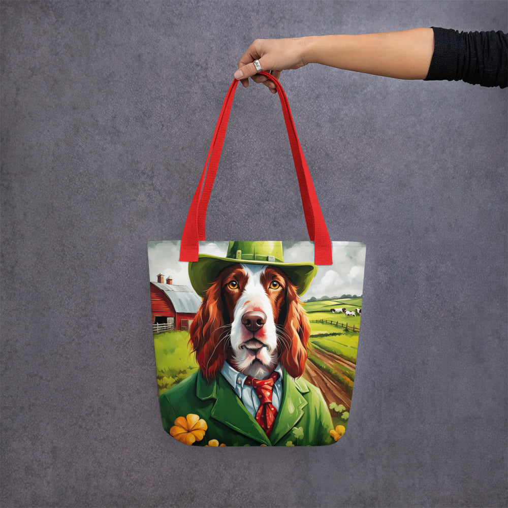 Tote bag-Irish Red and White Setter V2