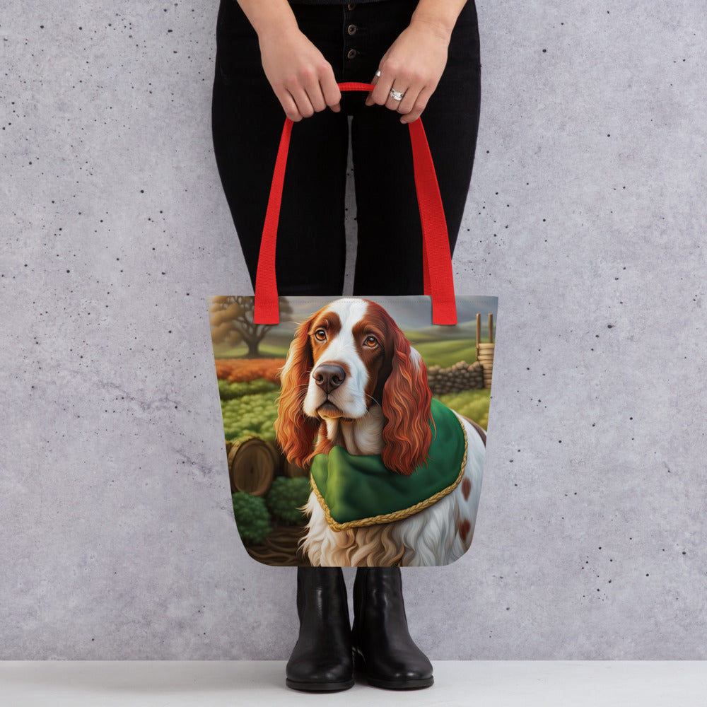 Tote bag-Irish Red and White Setter V3