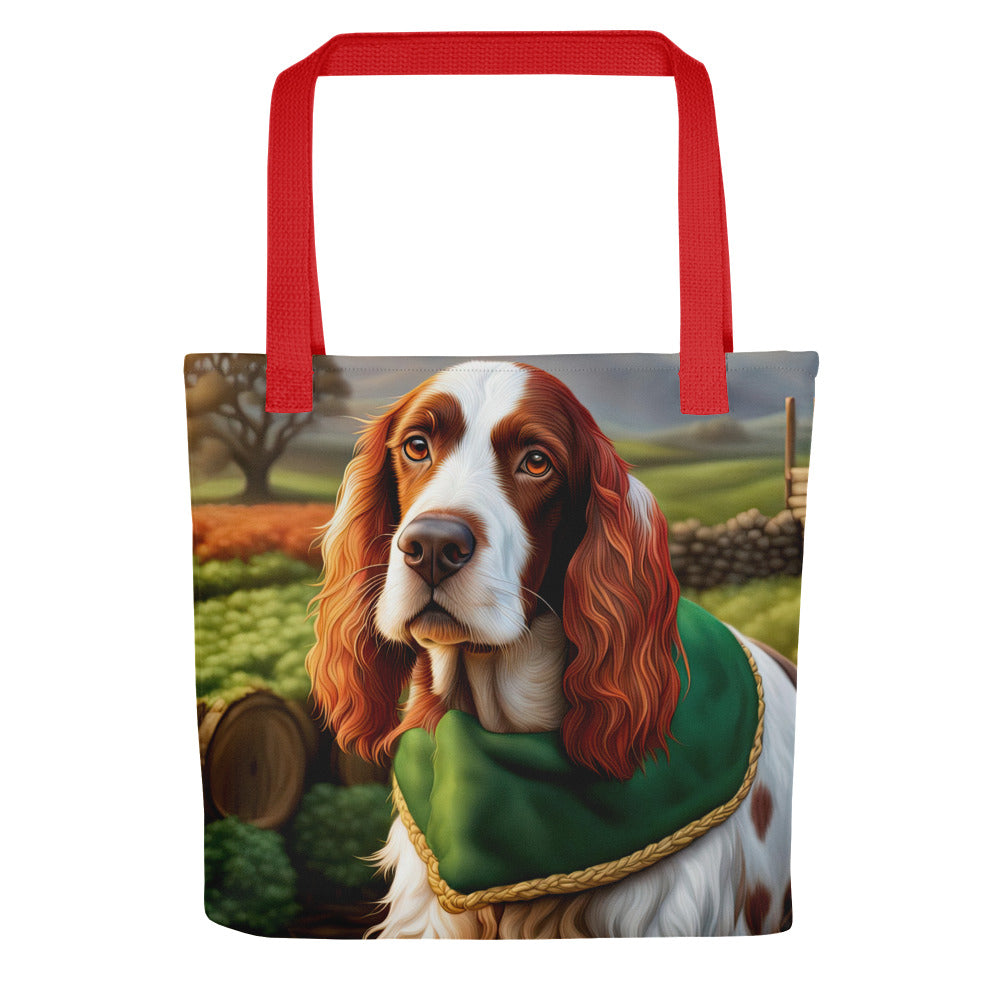 Tote bag-Irish Red and White Setter V3