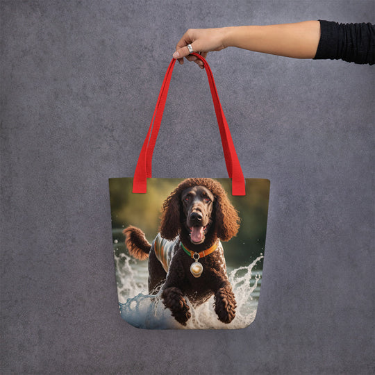 Tote bag-Irish Water Spaniel