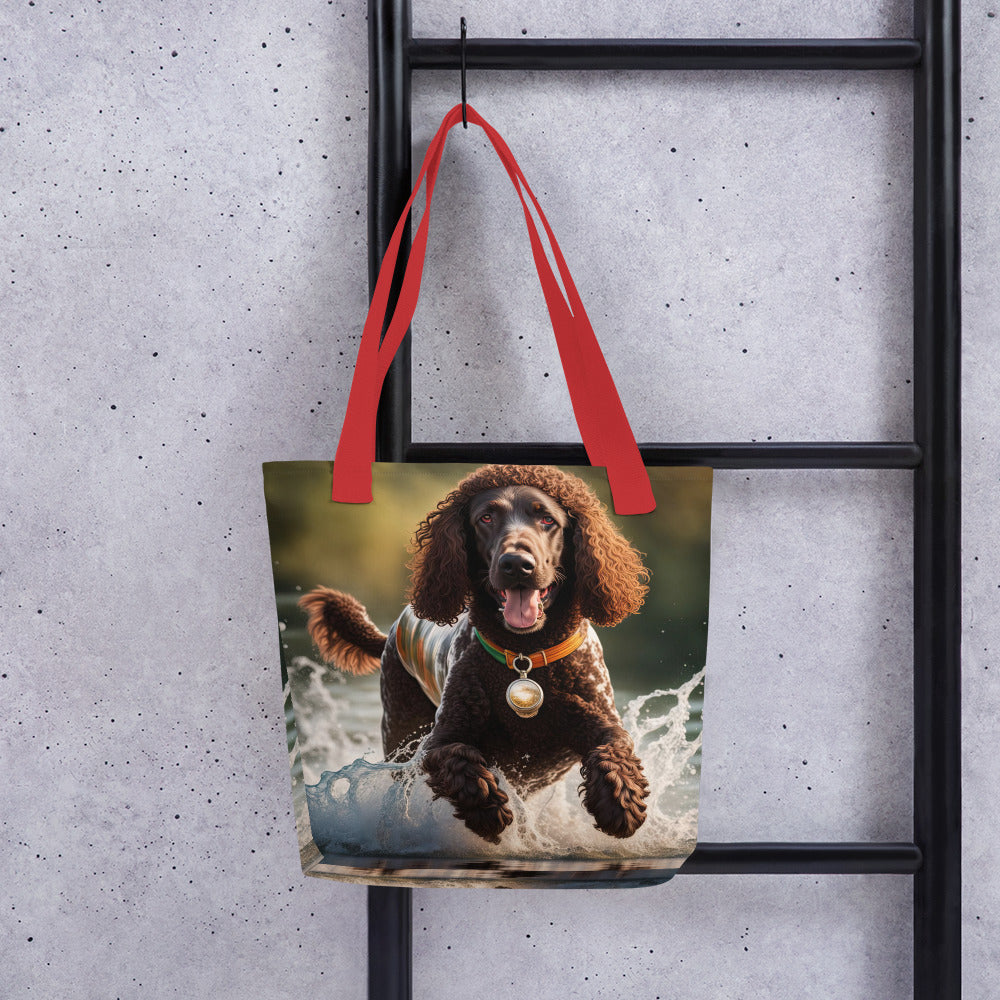 Tote bag-Irish Water Spaniel