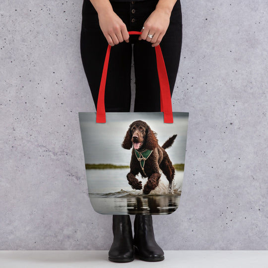 Tote bag-Irish Water Spaniel V3