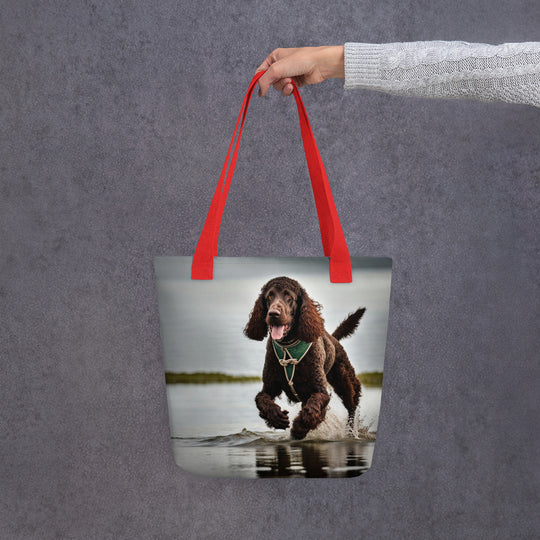 Tote bag-Irish Water Spaniel V3