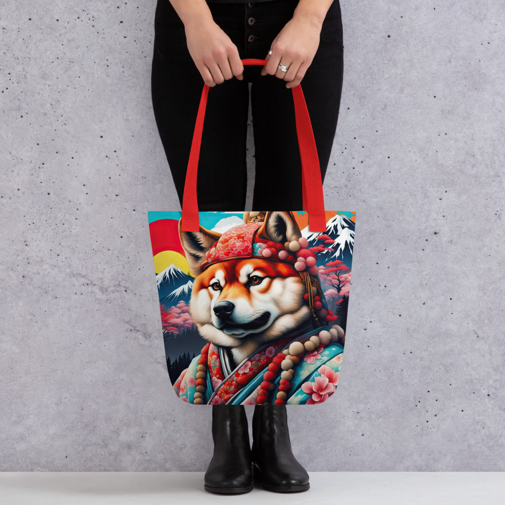 Tote bag-Japanese Akitainu V2