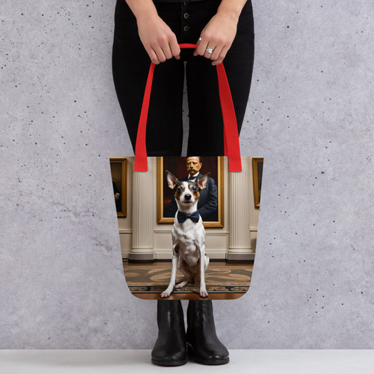 Tote bag-Short-legged Rat Terrier