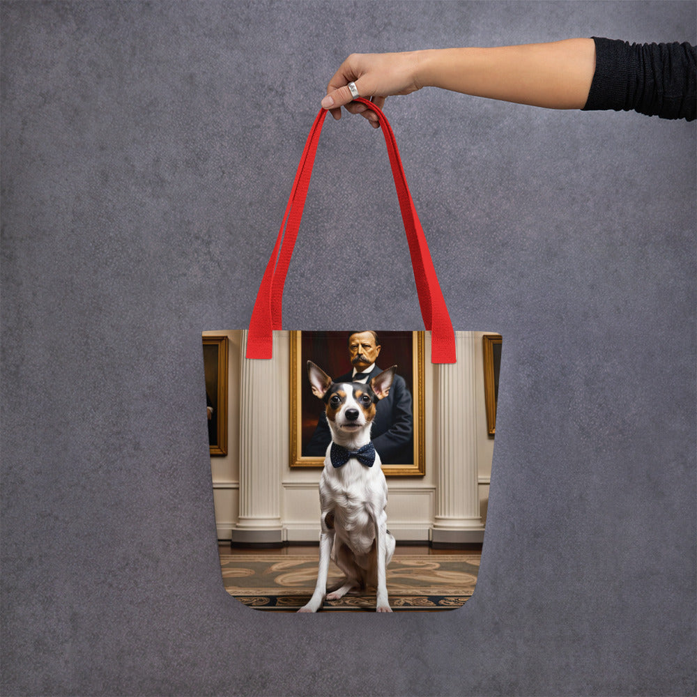 Tote bag-Short-legged Rat Terrier